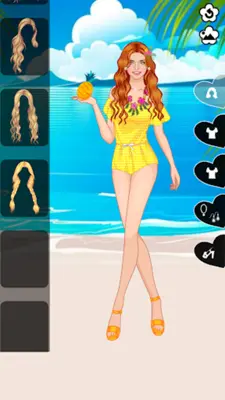 Floral Summer dress up game android App screenshot 4